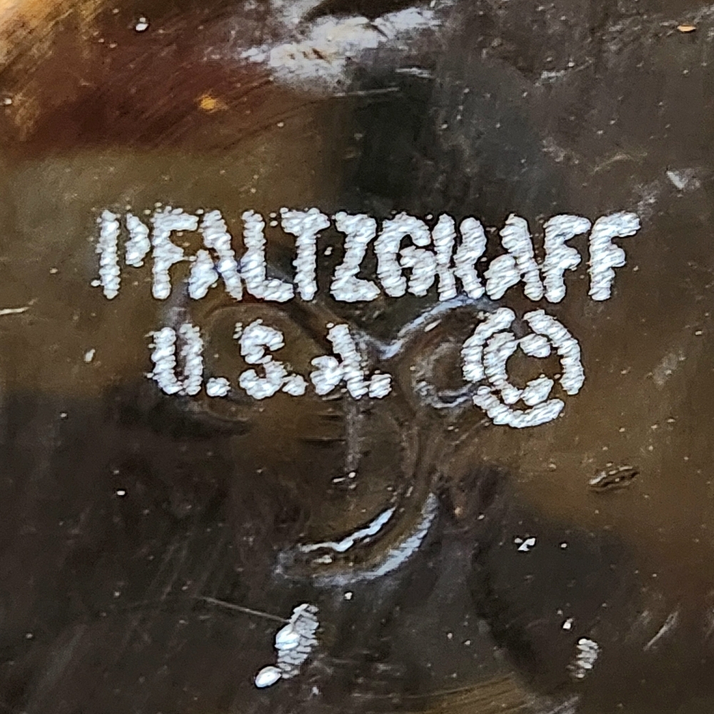 Set of 2 Pfaltzgraff Village Smoky Brown Glasses – Vintage Etched Tulip Design - Picture 5 of 6